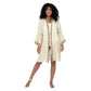 Kimono estivo midi in cotone con maniche a 3/4