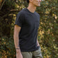 T-shirt con taschino in cotone riciclato