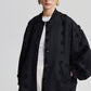 Bomber in pizzo floreale nero da donna