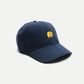 Cappellino classico 6 pannelli blu navy con logo ricamato