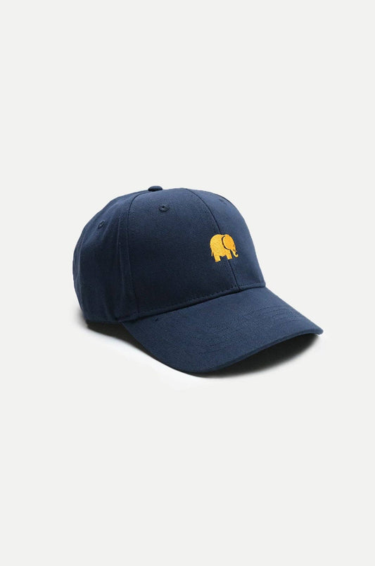 Cappellino classico 6 pannelli blu navy con logo ricamato