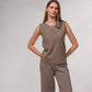 Top in maglia con collo gioiello