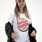 T-shirt Burger Queen con stampa logo ironica