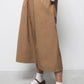 Gonna midi in gabardine a trapezio