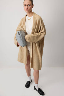 Cardigan oversize in maglia con tasche