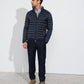 Giacca imbottita uomo in nylon con zip e collo alto
