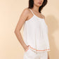 Top Tilda in mussola di cotone con spalline sottili