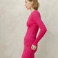 Maglione a costine in lana merino extra fine con bottoni