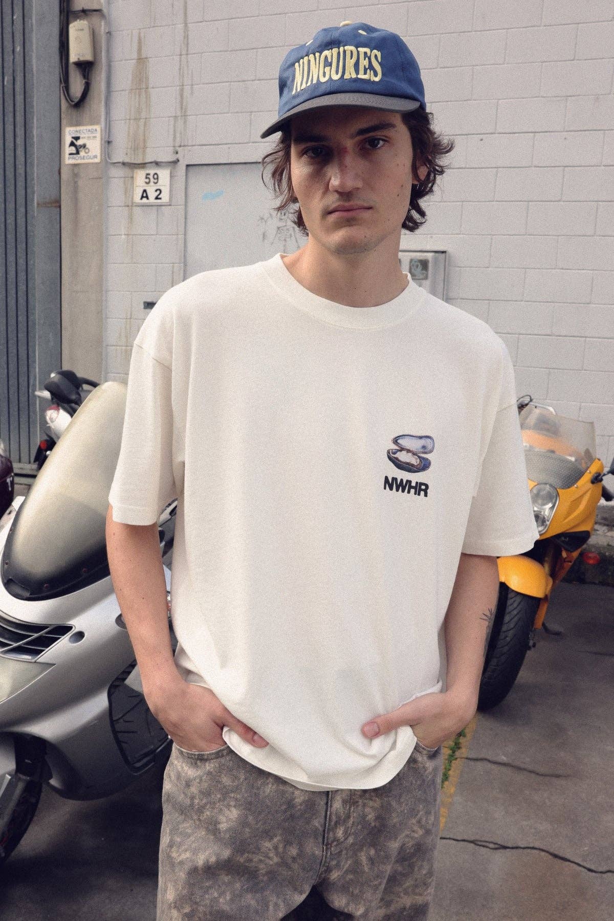 T-shirt Atlantico in cotone biologico con stampa