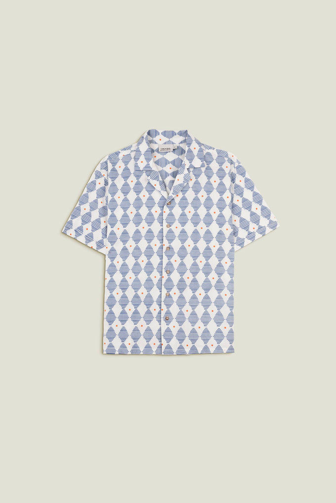 Camicia uomo Harbor in cotone premium con bottoni in cocco