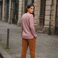 Pantaloni in velluto a coste cammello