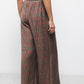 Pantaloni a gamba larga con stampa geometrica e coulisse