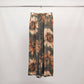 Pantaloni fluidi tie-dye in viscosa e seta