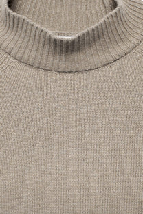Maglione dolcevita in maglia rasata