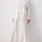 Blusa in chiffon a balze stratificate elegante