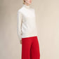 Maglione dolcevita lungo in misto cashmere