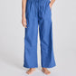 Pantaloni Thilde in popeline di cotone biologico GOTS azzurro chiaro