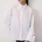 Camicia corta in popeline con polsini ampi