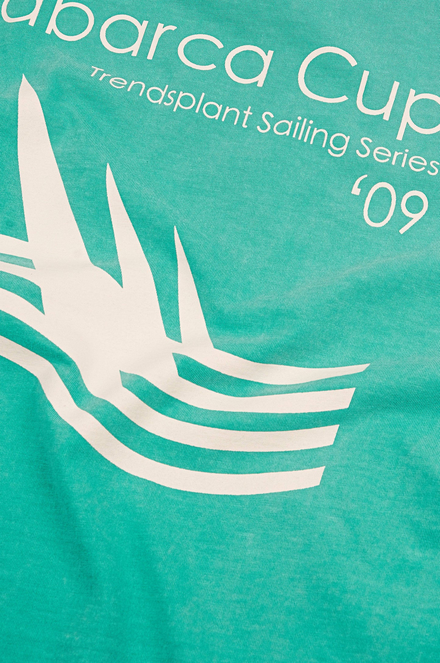 T-shirt Pigment Cup turchese medio in cotone organico