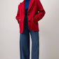 Pantaloni in denim a gamba dritta con orlo grezzo
