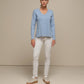 Maglione in maglia scollo a V con dettagli lurex
