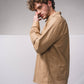 Camicia uomo in misto lino con doppie tasche