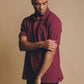 Polo Essential in Cotone Biologico Bordeaux