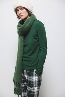 Maglione in maglia rasata con girocollo
