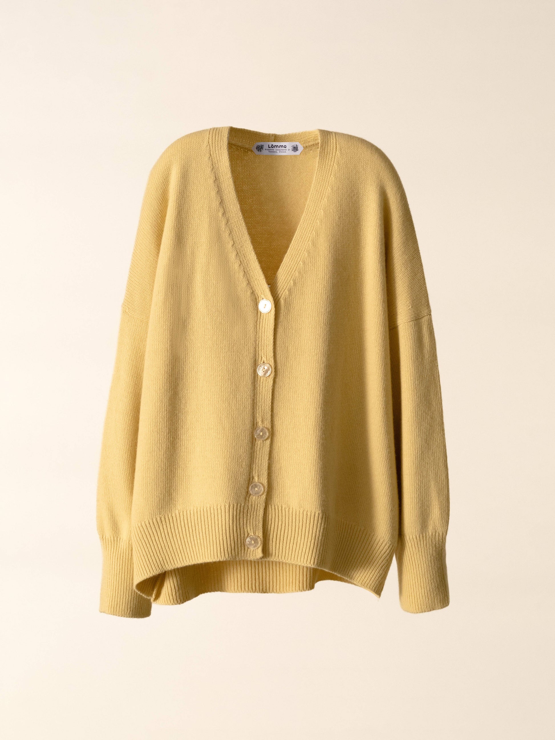 Cardigan rilassato in misto cashmere
