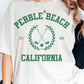 T-shirt grafica Pebble Beach California