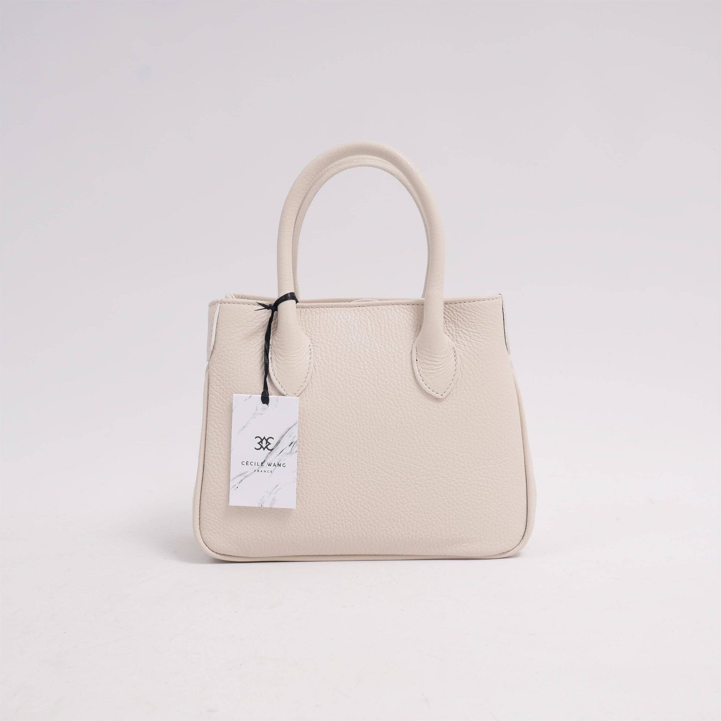 Borsa a mano in pelle con tracolla removibile