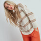 Maglione morbido a righe dal fit comodo