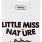 T-shirt Little Miss Nature in cotone biologico