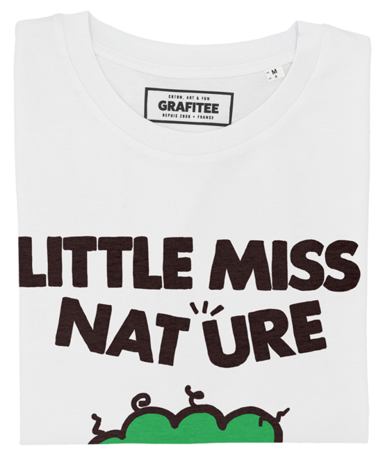 T-shirt Little Miss Nature in cotone biologico