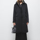 Cappotto lungo minimal con colletto classico