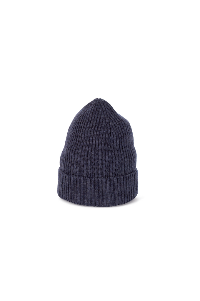 Berretto beanie blu in lana merino Humpier