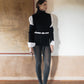 Scaldabraccia in lana merino extra fine con fasce lunghe