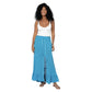Gonna lunga estiva blu in cotone