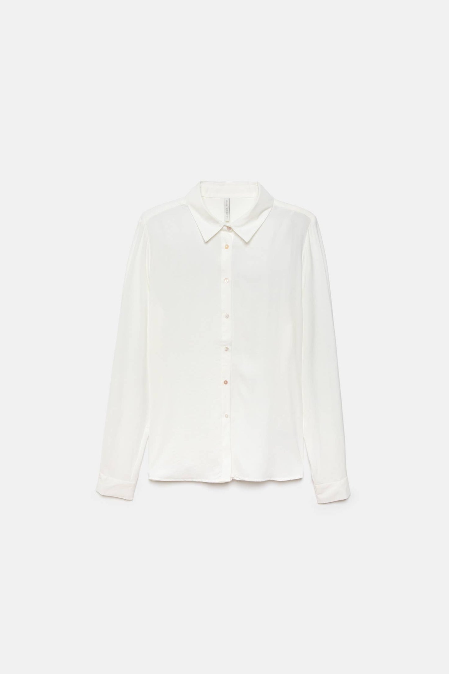 Camicia in raso tinta unita