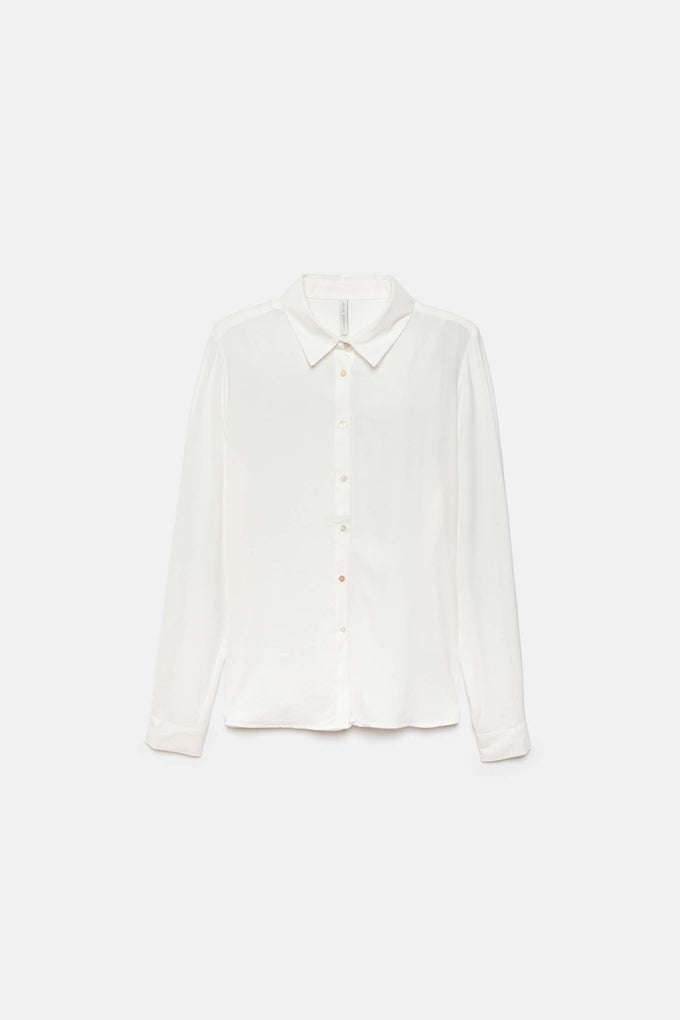 Camicia in raso tinta unita