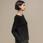 Maglione in maglia con lurex girocollo da donna