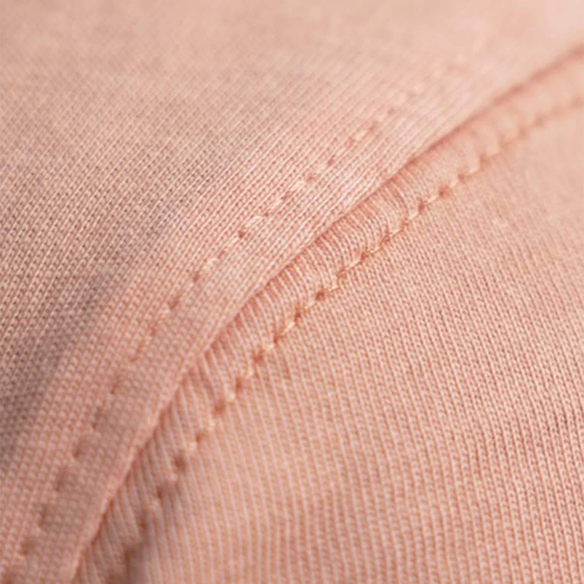 T-shirt in cotone biologico rosa chiaro con taschino