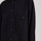 Camicia Sussie in twill di cotone biologico nero