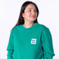 Felpa unisex verde in cotone biologico