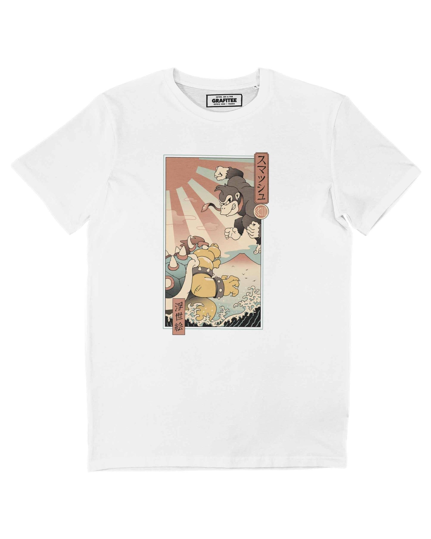 T-shirt Kaiju Smash con stampa giapponese