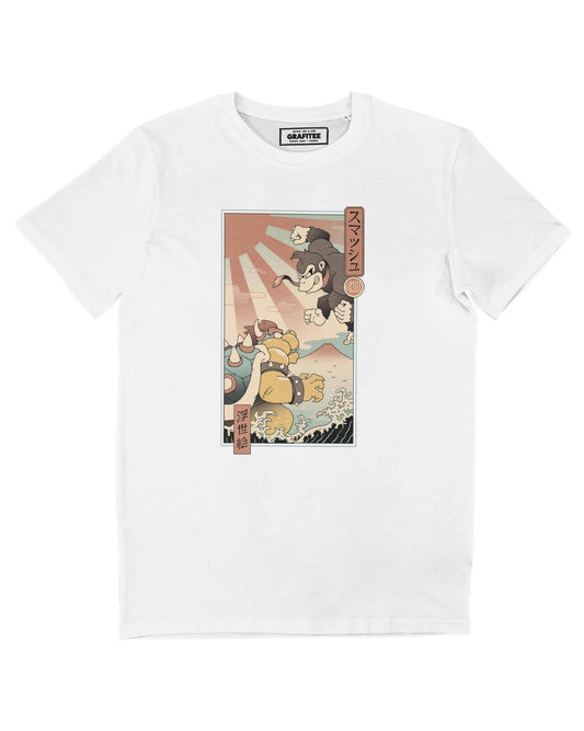 T-shirt Kaiju Smash con stampa giapponese