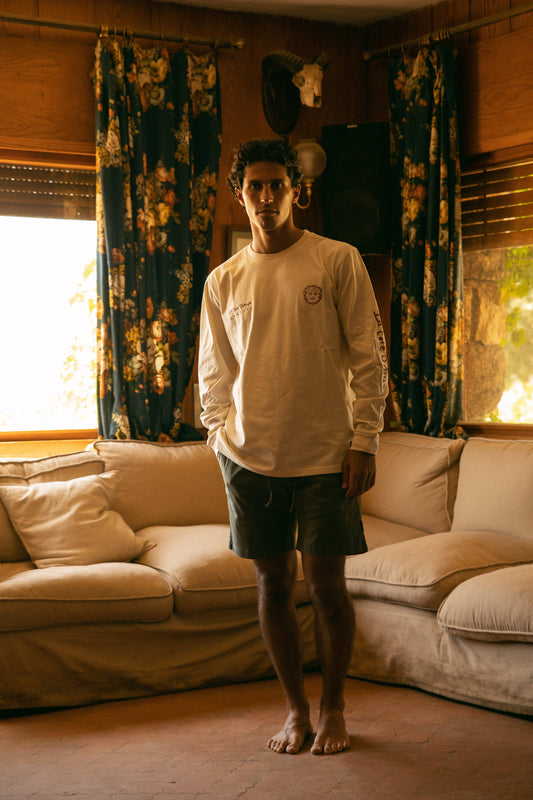 T-shirt a maniche lunghe Côte d’Azur in cotone biologico