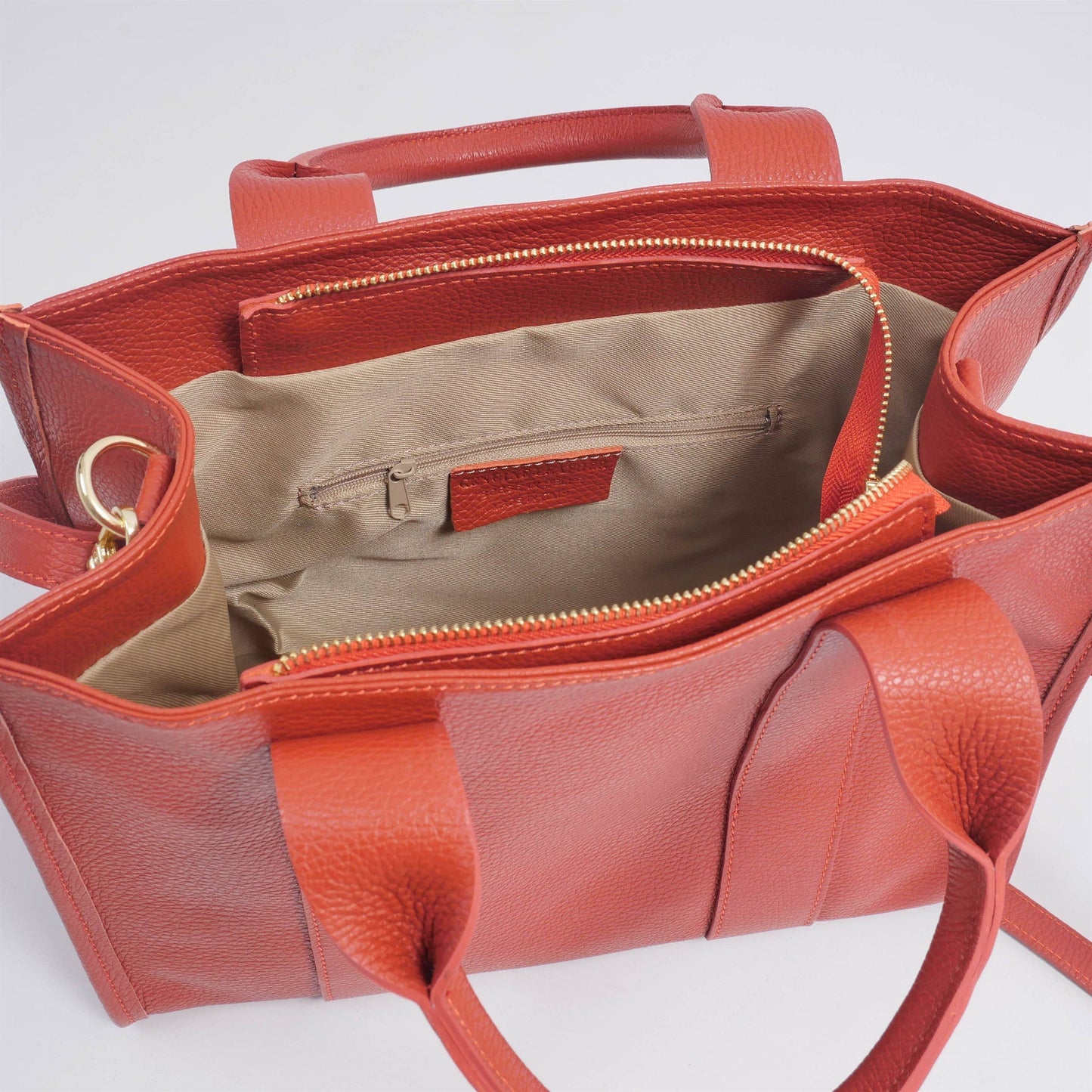 Borsa tote in pelle con tracolla