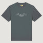 T-shirt Bendita Locura con ricamo Loco Monky grigio scuro