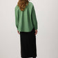Camicia oversize verde con maxi tasca